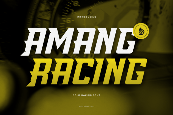 Amang Racing: A Bold Typeface for High-Energy Web Design