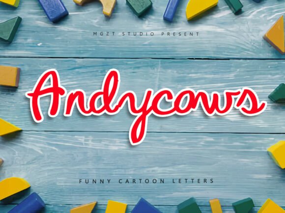 Andycows: A Playful Typeface for Engaging Web Design