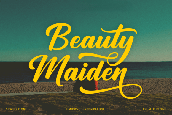 Beauty Maiden Typeface: A Bold Script for Modern Web Design