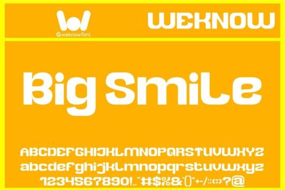 Big Smile: A Robust Sans Serif Typeface for Modern Digital Brands