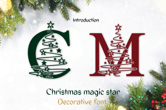Christmas Magic Star: A Festive Display Typeface for Web Design