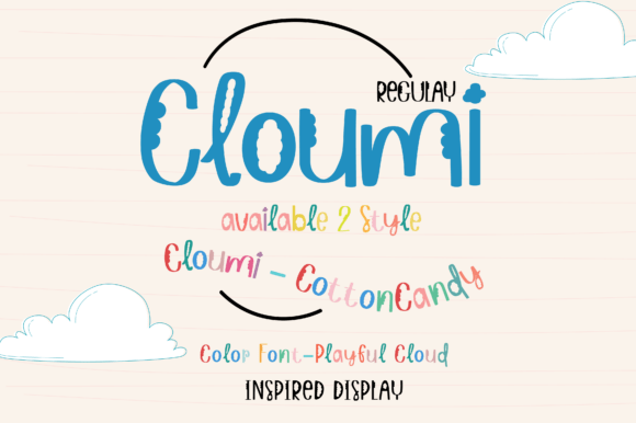 Cloumi: A Dreamy Display Typeface for Playful Brand Identities
