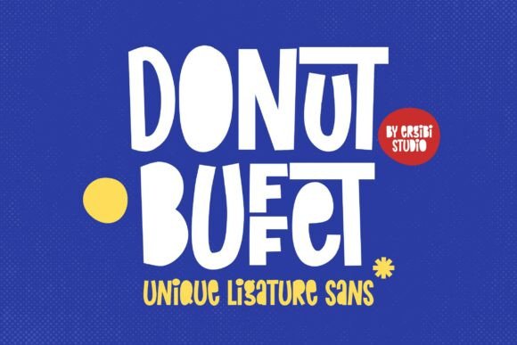 Donut Buffet: The Perfect Sans Serif Font for Handmade Creators