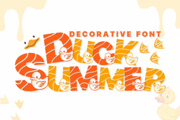 Duck Summer: A Quirky Decorative Typeface for Playful Branding