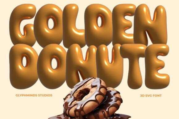 Golden Donute: The Playful Typeface That Drives Campaign Engagement