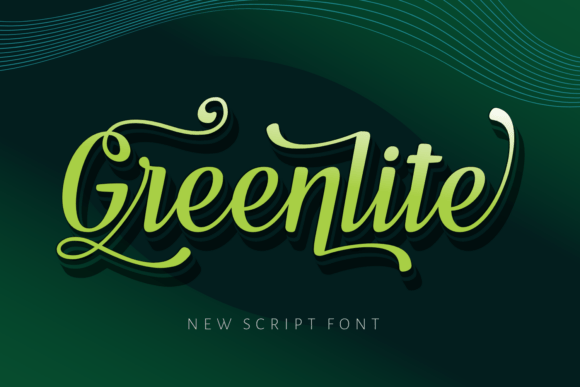 Greenlite Typeface: A Bold Script for Vibrant Brand Identity
