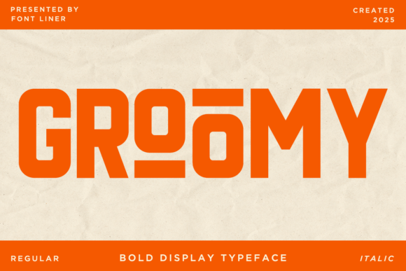 Groomy: A Bold Sans Serif Typeface for Modern Editorial Design