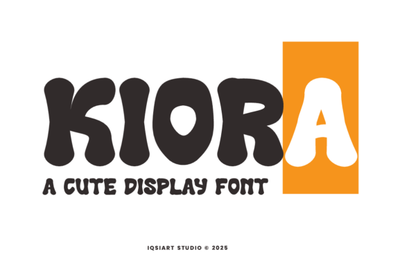 Kiora: A Bold Sans Serif Font for Playful Editorial Design