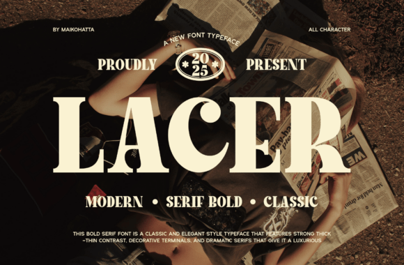 Lacer: The Bold Serif Font That Amplifies Campaign Impact
