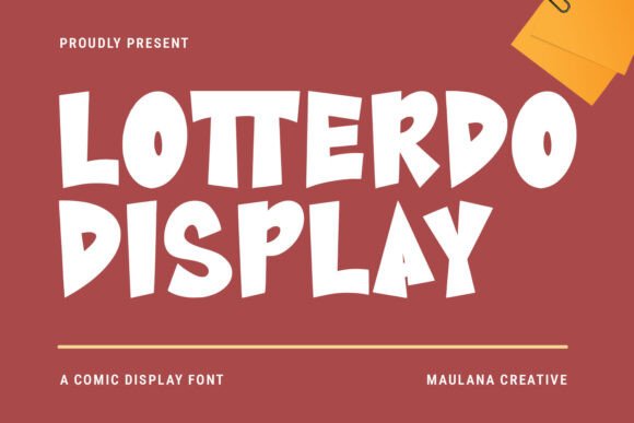 Lotterdo: The Comic-Style Typeface That Brings Playful Energy to Your Brand