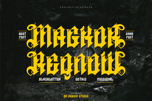 Magkor Reqnow: The Bold Blackletter Typeface for Stronger Brand Identity