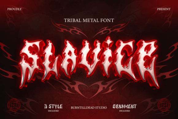 Slavice: A Bold Blackletter Typeface for Edgy Brand Identity