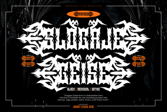 Slogaje Geise: A Sharp Blackletter Typeface for Bold Brand Identity