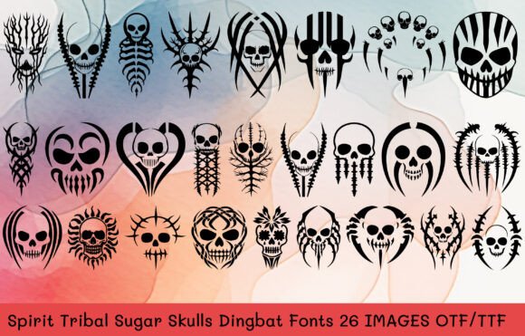 Spirit Tribal Sugar Skulls: A Creative Typeface for Bold Brand Identity