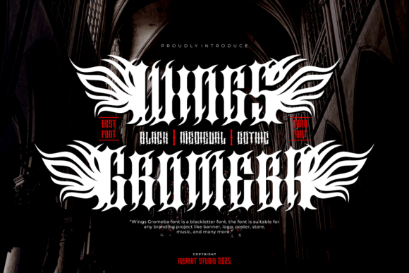 Wings Gromeba: The Blackletter Typeface for Bold Campaigns
